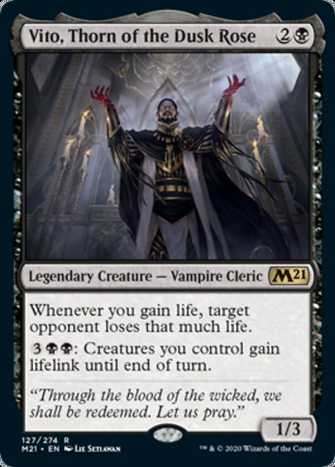 Vito, Thorn of the Dusk Rose [Core Set 2021] | Magic Magpie