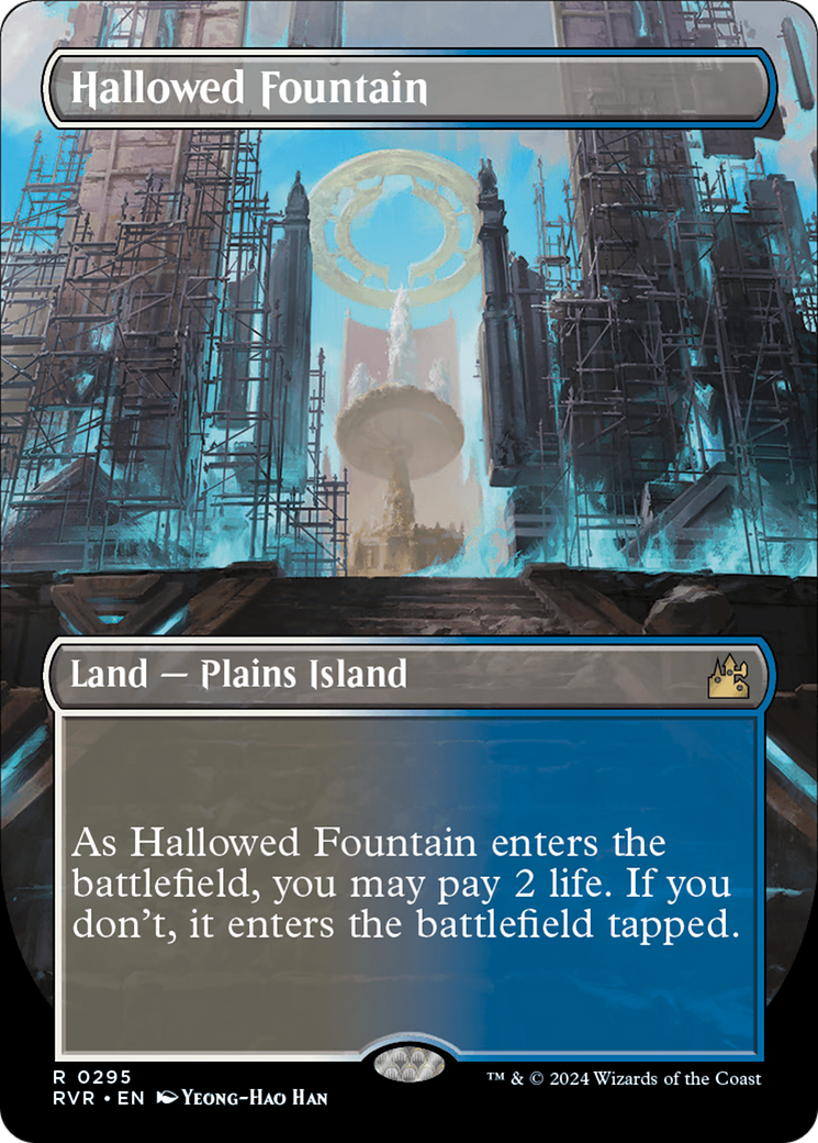 Hallowed Fountain (Borderless) [Ravnica Remastered] | Magic Magpie