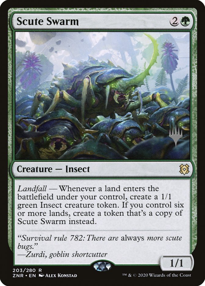 Scute Swarm (Promo Pack) [Zendikar Rising Promos] | Magic Magpie