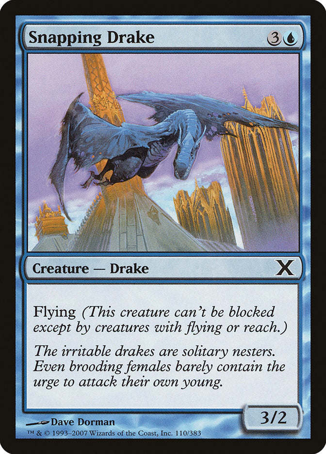 Snapping Drake [Tenth Edition] | Magic Magpie