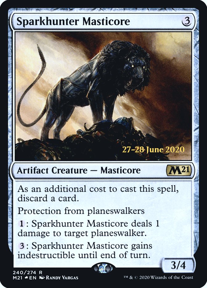 Sparkhunter Masticore  [Core Set 2021 Prerelease Promos] | Magic Magpie