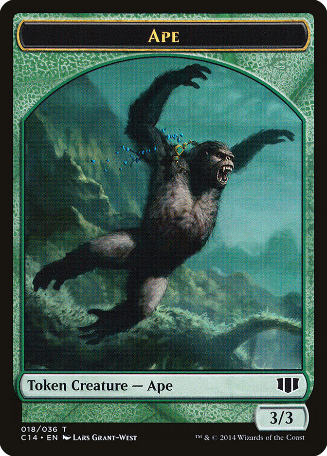 Ape // Zombie (011/036) Double-sided Token [Commander 2014 Tokens] | Magic Magpie