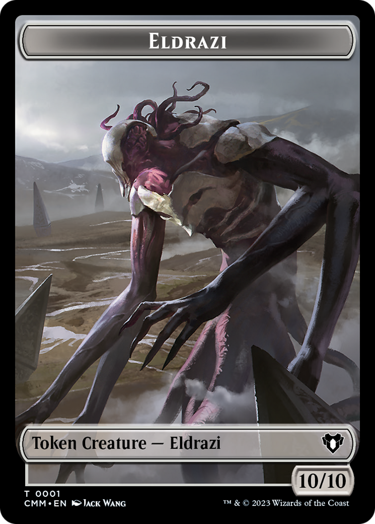 Eldrazi // Knight Double-Sided Token [Commander Masters Tokens] | Magic Magpie