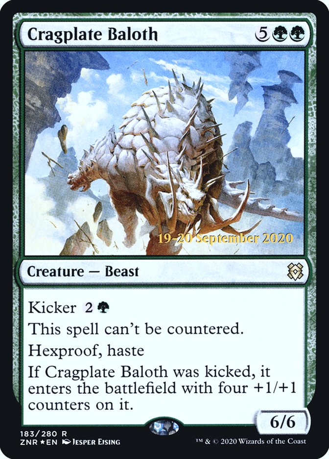 Cragplate Baloth  [Zendikar Rising Prerelease Promos] | Magic Magpie