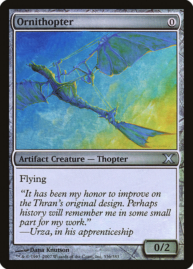 Ornithopter (Premium Foil) [Tenth Edition] | Magic Magpie