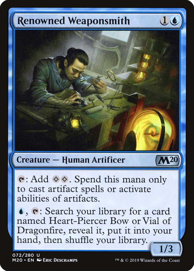 Renowned Weaponsmith [Core Set 2020] | Magic Magpie