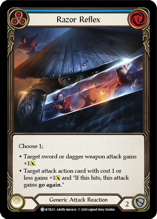 Razor Reflex (Blue) [U-WTR211] (Welcome to Rathe Unlimited)  Unlimited Normal | Magic Magpie