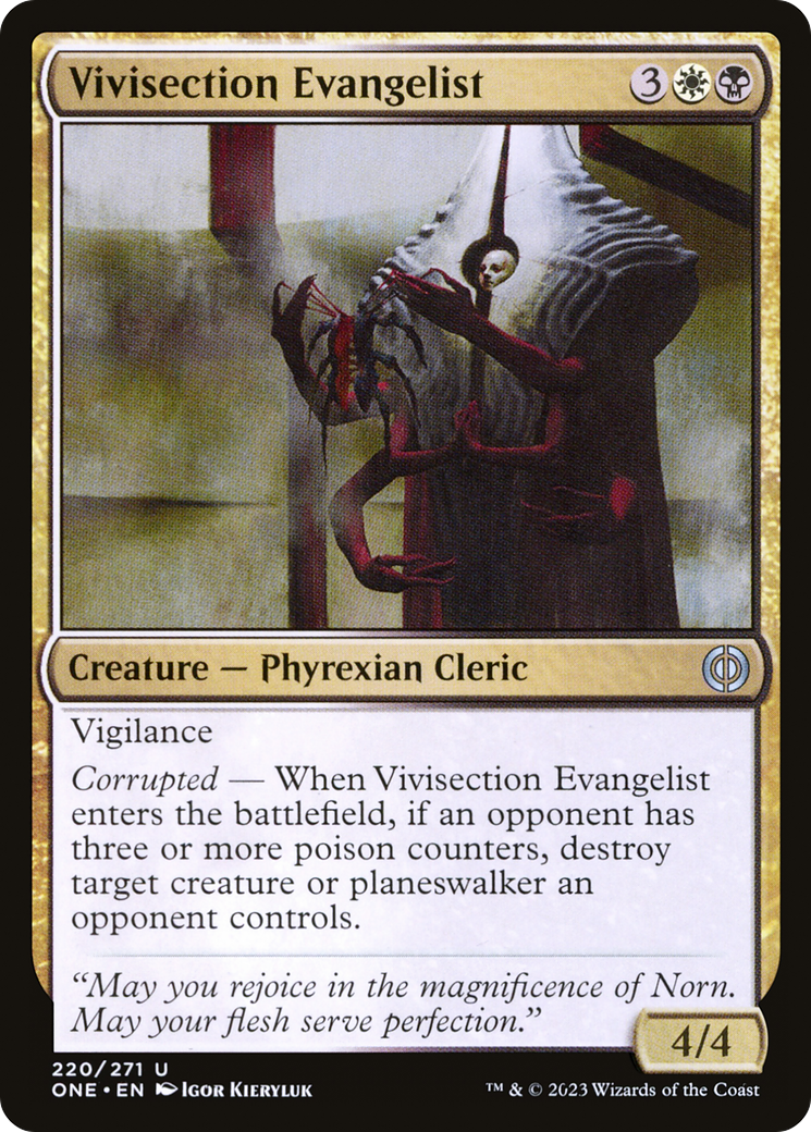 Vivisection Evangelist [Phyrexia: All Will Be One] | Magic Magpie