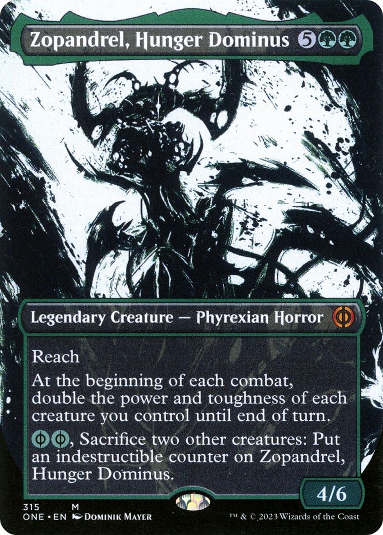 Zopandrel, Hunger Dominus (Borderless Ichor) [Phyrexia: All Will Be One] | Magic Magpie