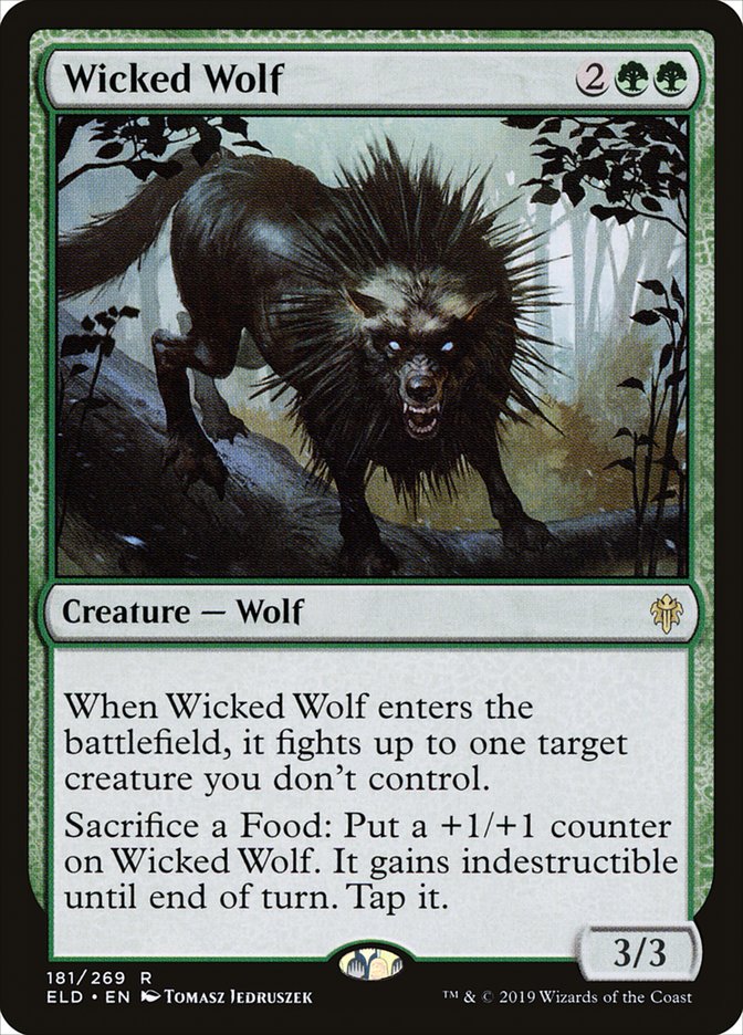 Wicked Wolf [Throne of Eldraine] | Magic Magpie