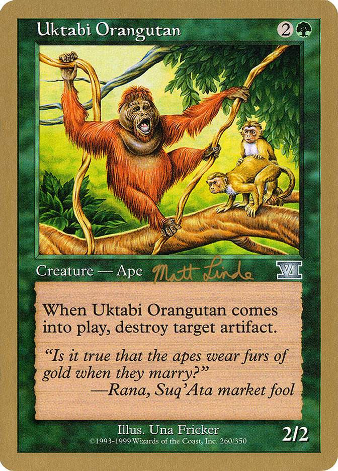 Uktabi Orangutan (Matt Linde) [World Championship Decks 1999] | Magic Magpie