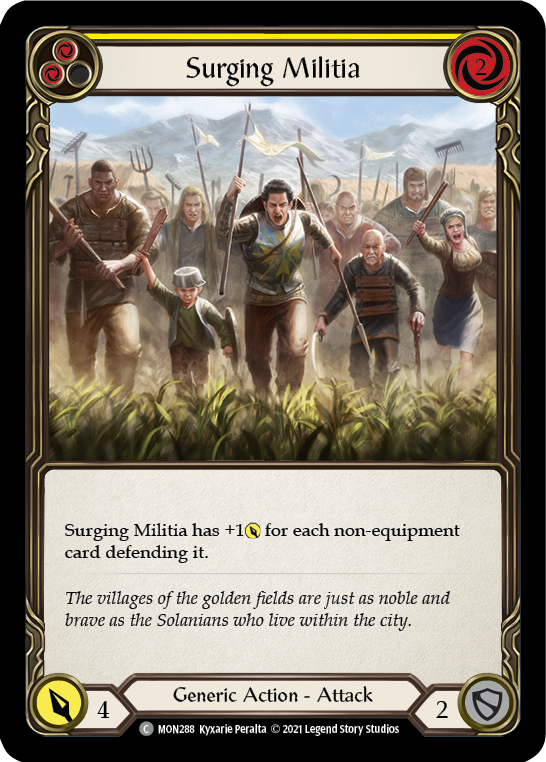 Surging Militia (Yellow) [MON288] 1st Edition Normal | Magic Magpie