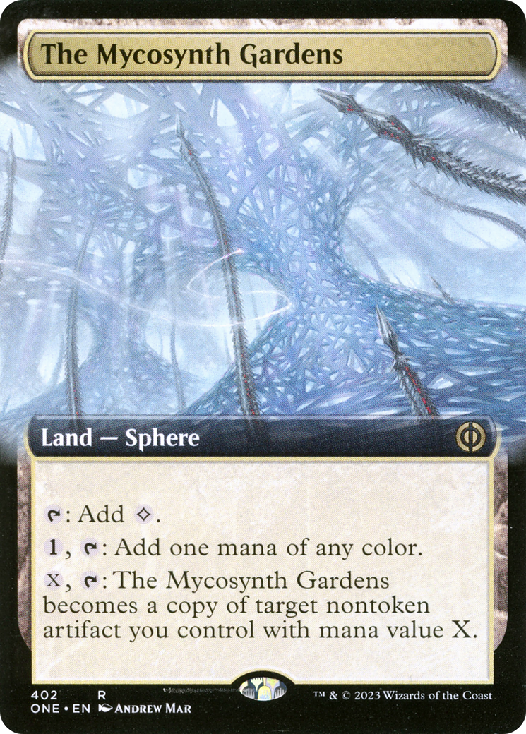 The Mycosynth Gardens (Extended Art) [Phyrexia: All Will Be One] | Magic Magpie