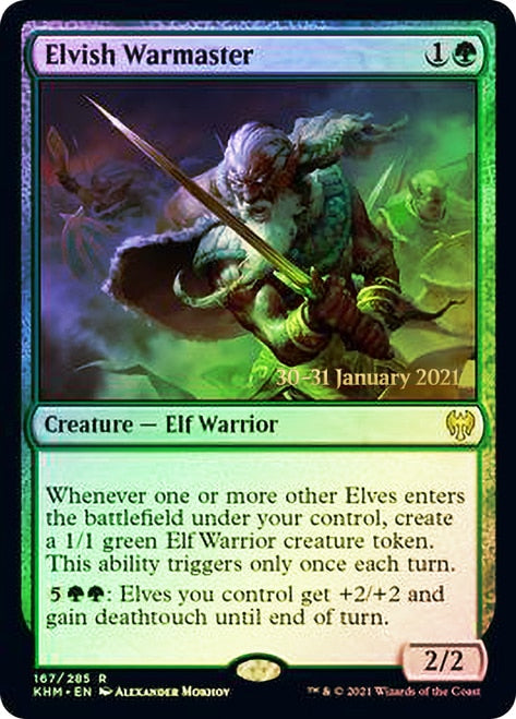 Elvish Warmaster  [Kaldheim Prerelease Promos] | Magic Magpie