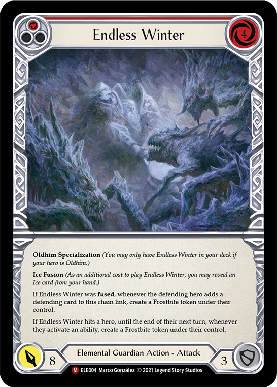 Endless Winter [ELE004] (Tales of Aria)  1st Edition Rainbow Foil | Magic Magpie