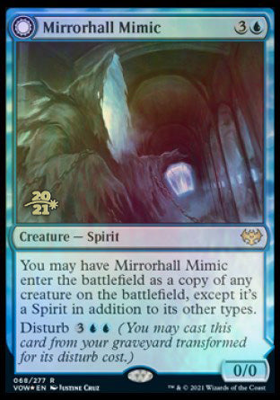 Mirrorhall Mimic // Ghastly Mimicry [Innistrad: Crimson Vow Prerelease Promos] | Magic Magpie