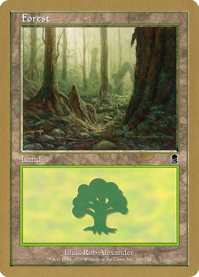 Forest (rl348) (Raphael Levy) [World Championship Decks 2002] | Magic Magpie