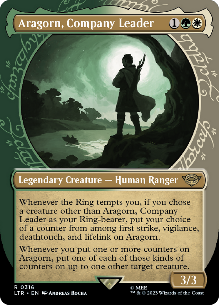 Aragorn, Company Leader (Showcase Ring Frame) [The Lord of the Rings: Tales of Middle-Earth] | Magic Magpie