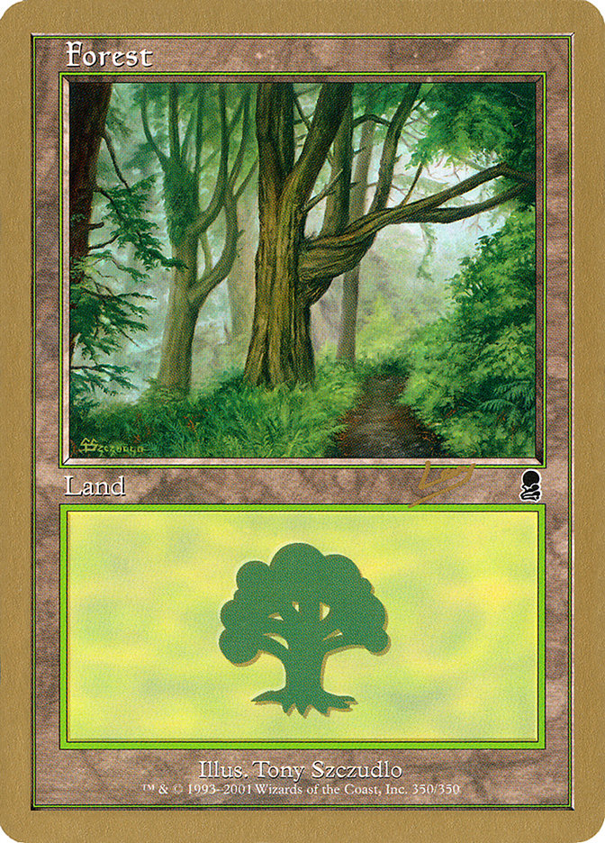 Forest (rl350) (Raphael Levy) [World Championship Decks 2002] | Magic Magpie