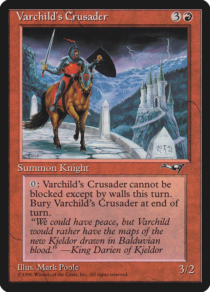 Varchild's Crusader (Brown Horse) [Alliances] | Magic Magpie