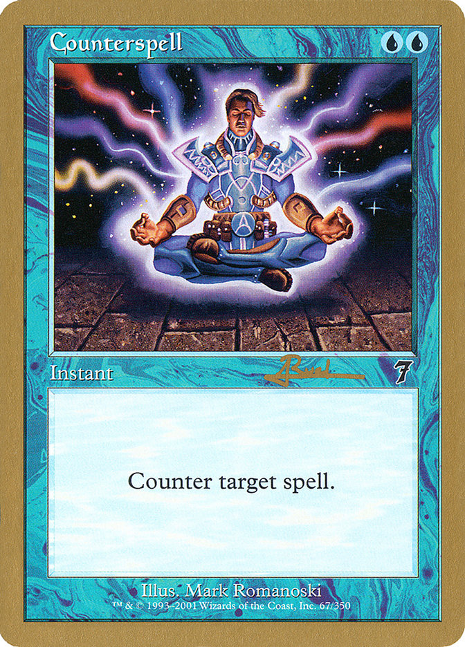 Counterspell (Antoine Ruel) (7ED) [World Championship Decks 2001] | Magic Magpie