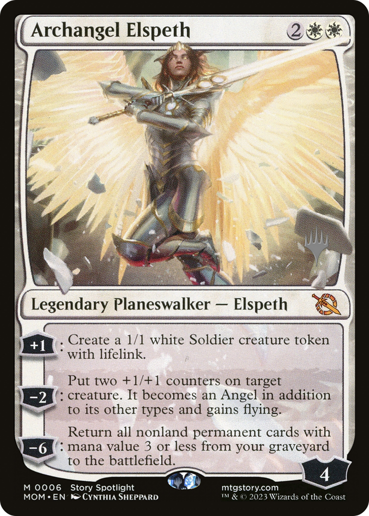 Archangel Elspeth (Promo Pack) [March of the Machine Promos] | Magic Magpie