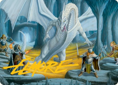 Cave of the Frost Dragon Art Card (Gold-Stamped Signature) [Dungeons & Dragons: Adventures in the Forgotten Realms Art Series] | Magic Magpie