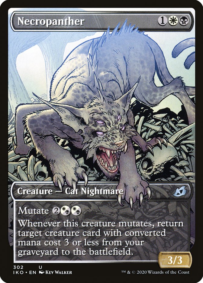 Necropanther (Showcase) [Ikoria: Lair of Behemoths] | Magic Magpie