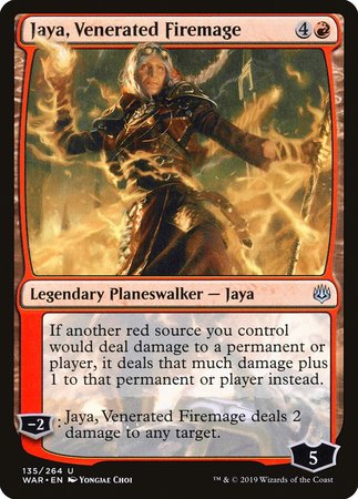Jaya, Venerated Firemage [War of the Spark] | Magic Magpie