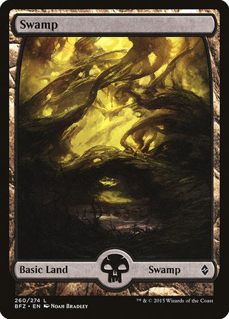 Swamp (260) - Full Art [Battle for Zendikar] | Magic Magpie