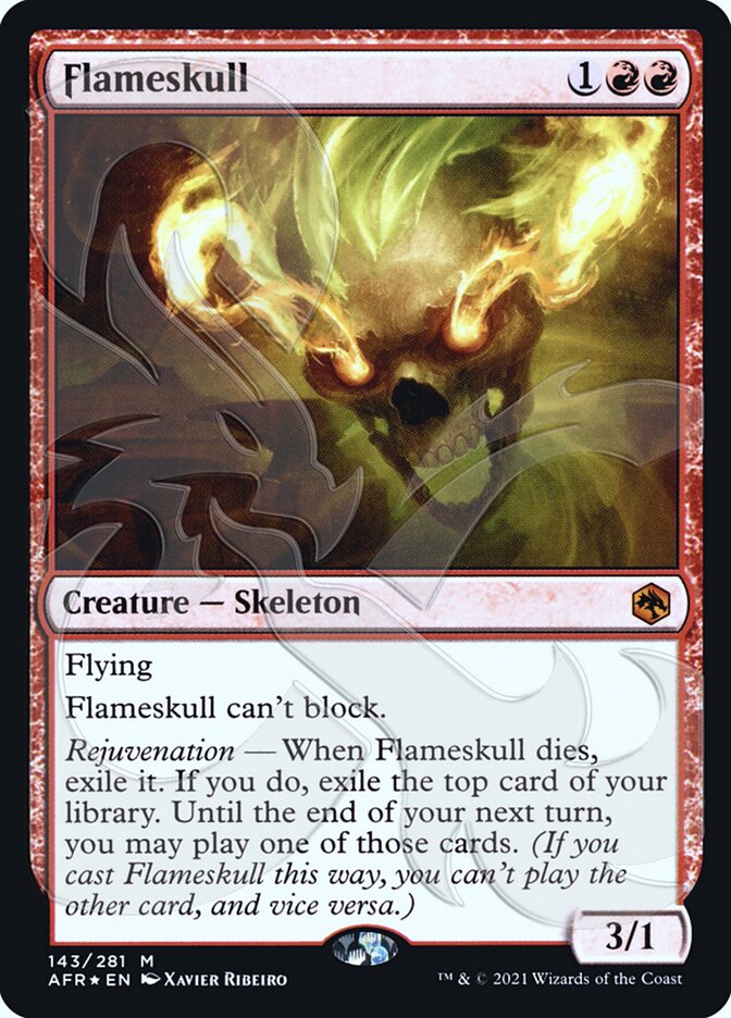 Flameskull (Ampersand Promo) [Dungeons & Dragons: Adventures in the Forgotten Realms Promos] | Magic Magpie