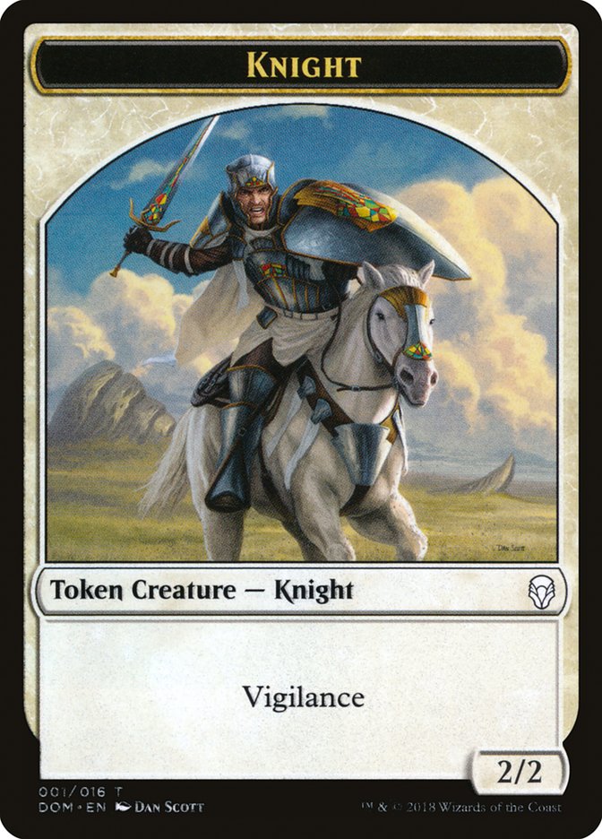 Knight (001/016) [Dominaria Tokens] | Magic Magpie