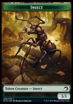 Insect Token [Innistrad: Midnight Hunt Tokens] | Magic Magpie
