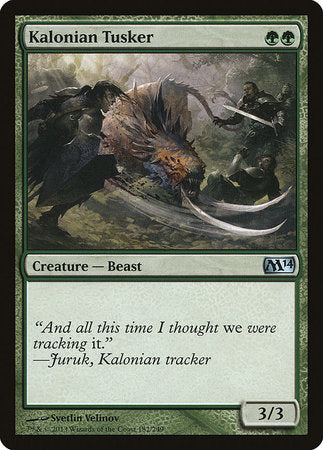 Kalonian Tusker [Magic 2014] | Magic Magpie