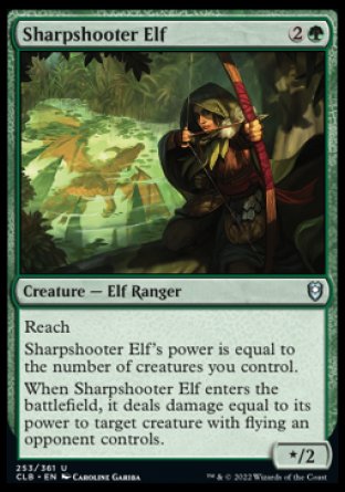 Sharpshooter Elf [Commander Legends: Battle for Baldur's Gate] | Magic Magpie