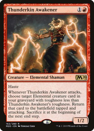 Thunderkin Awakener [Core Set 2020 Promos] | Magic Magpie