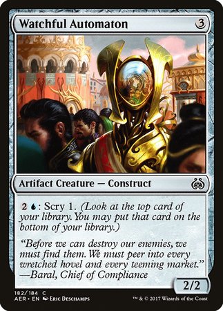 Watchful Automaton [Aether Revolt] | Magic Magpie