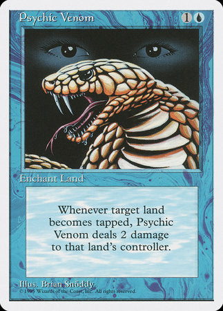 Psychic Venom [Fourth Edition] | Magic Magpie