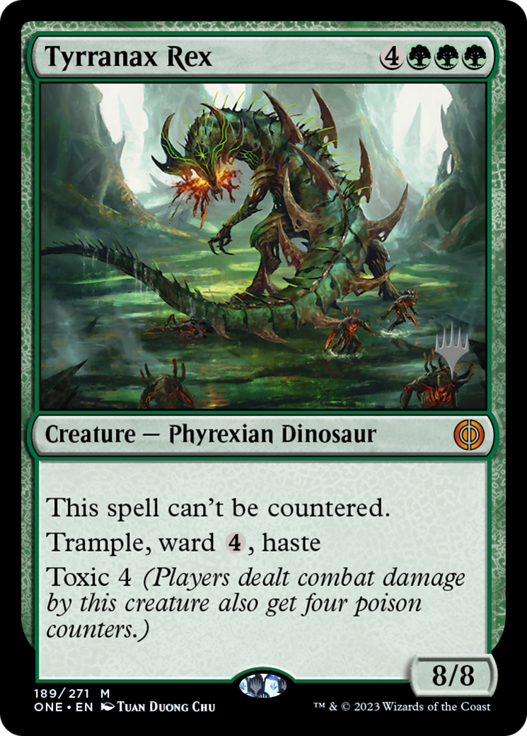 Tyrranax Rex (Promo Pack) [Phyrexia: All Will Be One Promos] | Magic Magpie