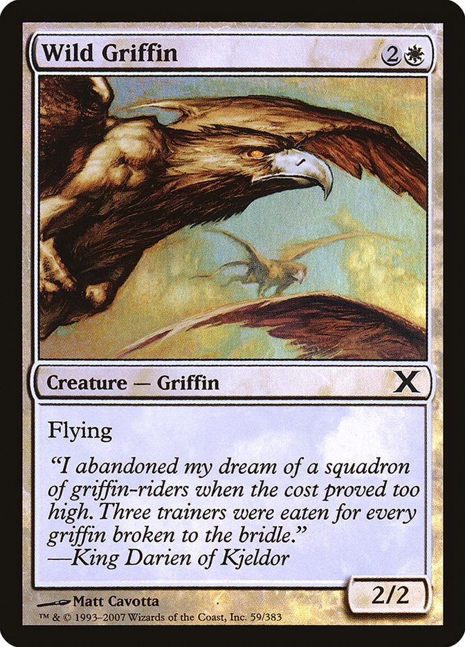 Wild Griffin (Premium Foil) [Tenth Edition] | Magic Magpie