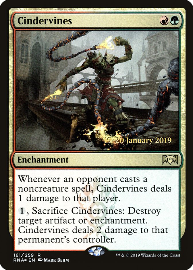 Cindervines [Ravnica Allegiance Prerelease Promos] | Magic Magpie