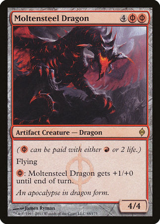 Moltensteel Dragon [New Phyrexia] | Magic Magpie