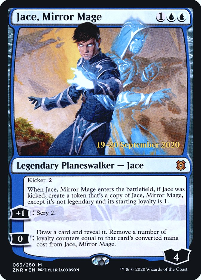 Jace, Mirror Mage  [Zendikar Rising Prerelease Promos] | Magic Magpie