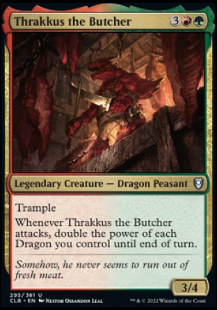 Thrakkus the Butcher [Commander Legends: Battle for Baldur's Gate] | Magic Magpie