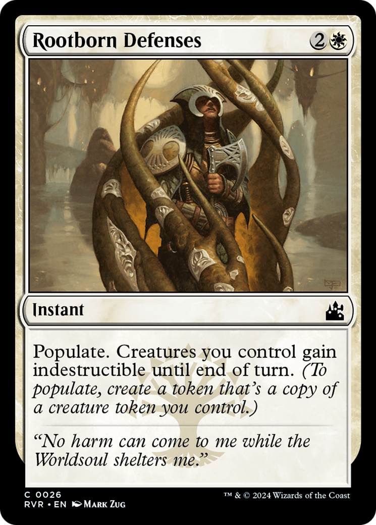 Rootborn Defenses [Ravnica Remastered] | Magic Magpie