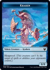 Kraken // Satyr Double-sided Token [Theros Beyond Death Tokens] | Magic Magpie