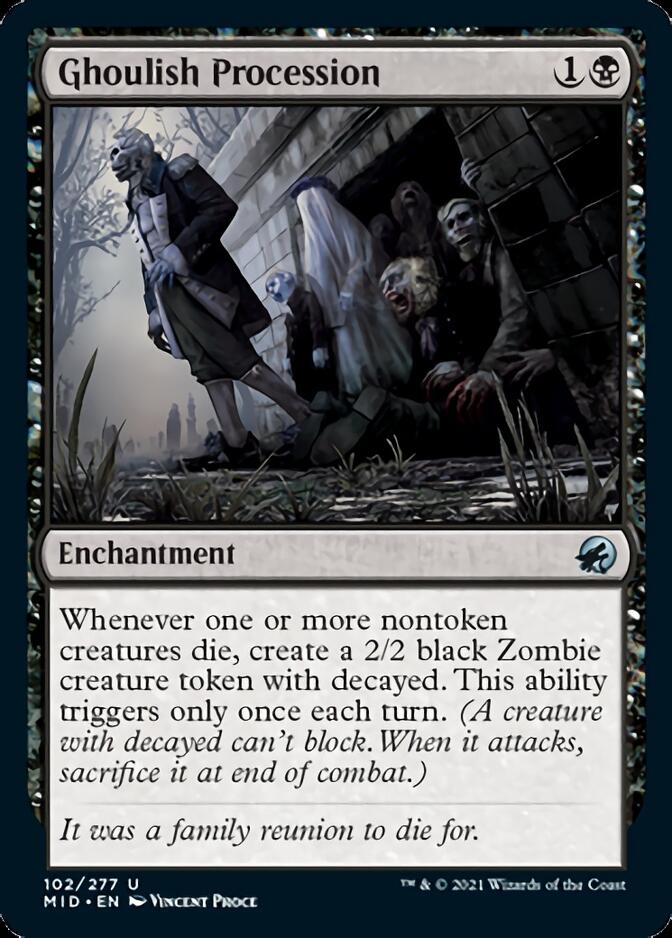 Ghoulish Procession [Innistrad: Midnight Hunt] | Magic Magpie