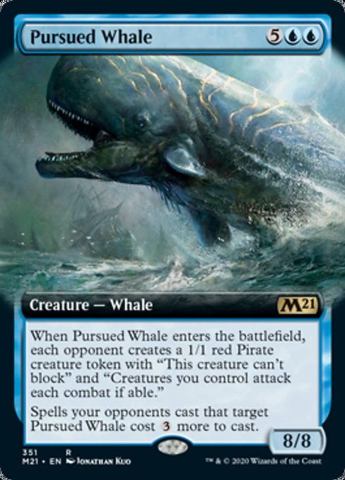 Pursued Whale (Extended Art) [Core Set 2021] | Magic Magpie