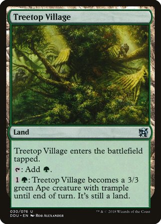 Treetop Village [Duel Decks: Elves vs. Inventors] | Magic Magpie