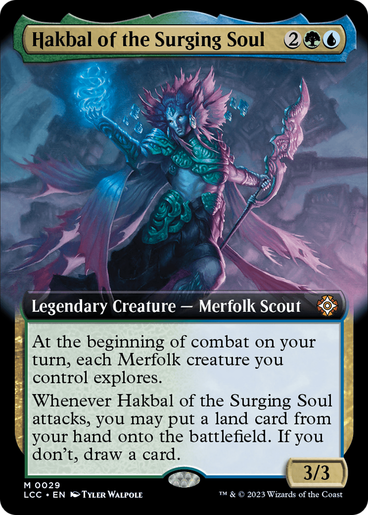 Hakbal of the Surging Soul (Extended Art) [The Lost Caverns of Ixalan Commander] | Magic Magpie